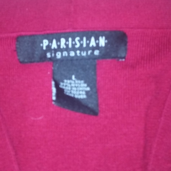 *5/10 L red Parisian l/s sweater - Picture 2 of 3
